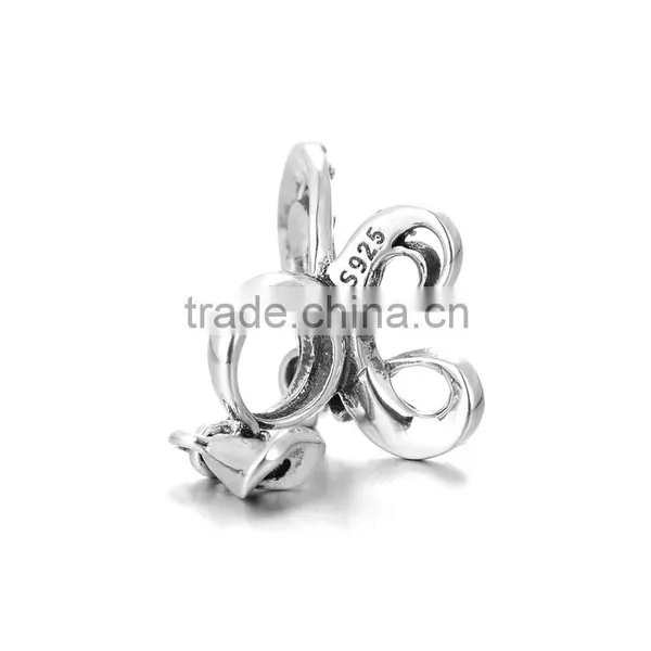 X253 Custom Made Butterfly Charms Wholesale,925 Sterling Silver Micro Pave Charm photo-2