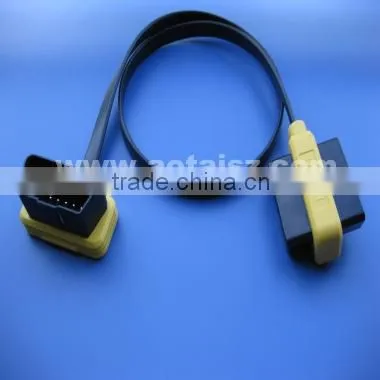 Obd2 Wiring Harness Obd Pass Through Male/female to Male Flat Cable photo-4