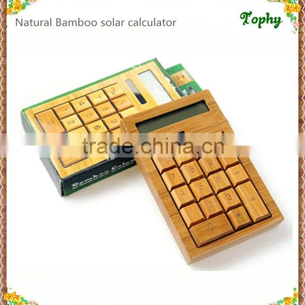 Manufacturer Promotional With Cheap Price Bamboo Calculator and Pen for Student/businese/school/pregnancy