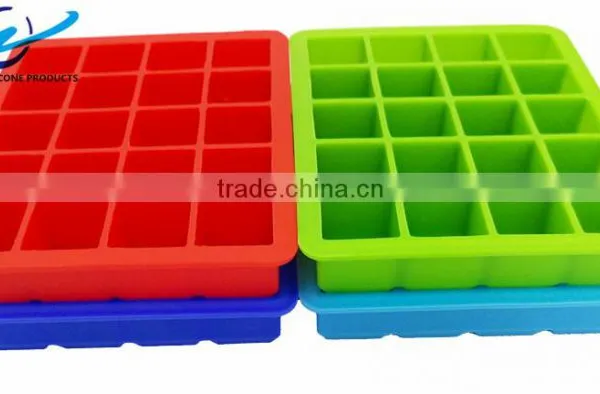High Quality 20 Lattices Silicone Square Ice Cube Tray photo-5