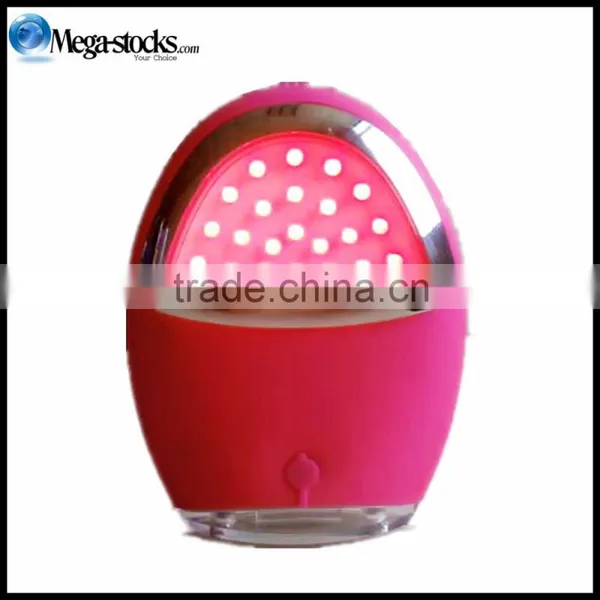 LED Light Vibration Face Soft Slicon Brush/Bubble-free Cleansing Gel photo-3