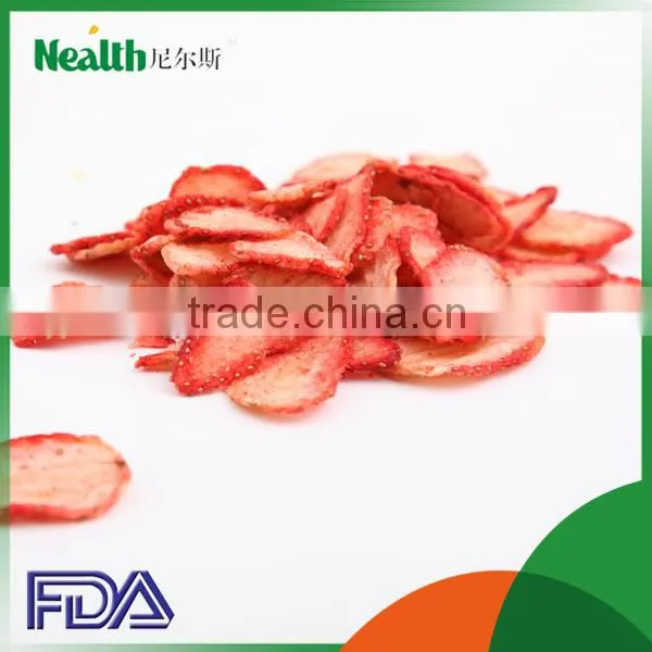 Free Sample Dried Fruit Strawberry Chips Dehydrated Food