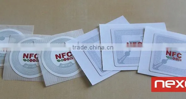 13.56mhz Square Printed Paper Ntag213 / Ntag216 Nfc Tag / Sticker photo-3
