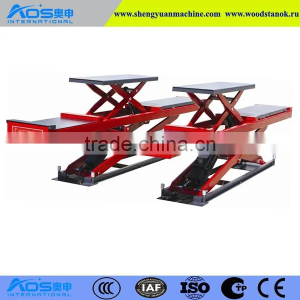 4.5T Capacity Car Scissor Alignment Lift With Rubber Pads For Protection photo-2