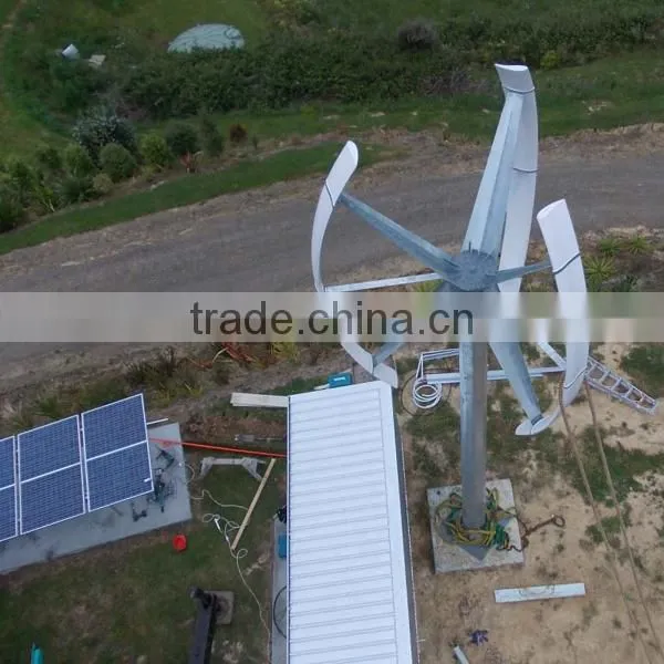 3kw Vertical Axis Wind Generator for House Use photo-3
