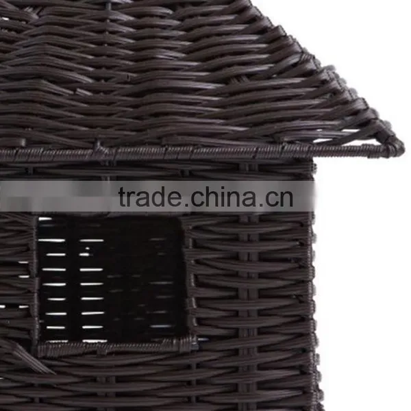 New Resin Wicker Woven Mini Hanging Style Cheap Wholesale Bird Houses photo-2