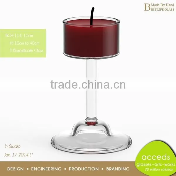 Hot Selling Pyrex Glass Candlesticks Bulk photo-5