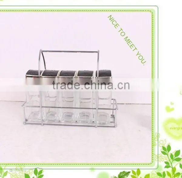 Clear Glass Salt and Pepper Shaker With Metal Cap photo-6