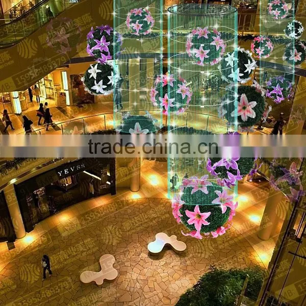 Artificial Plant High Simulation High Quality High End Cheap Price Topiary Ball Grass Ball Artificial Grass Ball photo-3