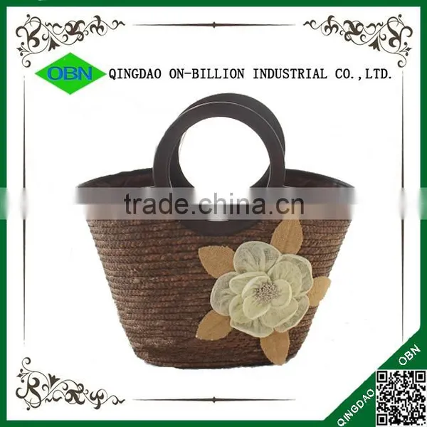Wholesale Colorful Flower Straw Handbag photo-5