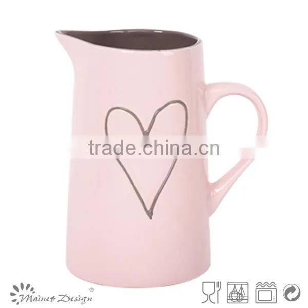 Hot Selling Delicate Handpainting Stoneware Houseware Ceramic Pitcher photo-2