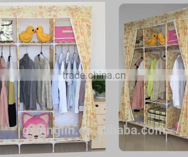Factory Price Eo-friendly Oxford Collapsible Folding Wardrobe photo-2