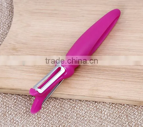 PP Handle Stainless Steel Fruit Apple Grater Vegetable Peeler photo-4