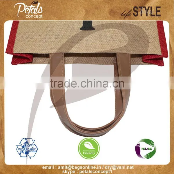 Three Bottle Wine Bag With Window & PU Leather Handle photo-3