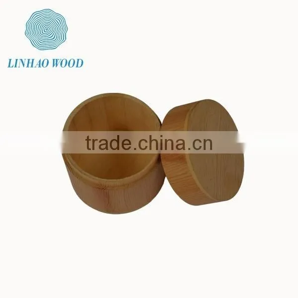 Handmade Round Wooden Tea Box Supplier photo-2