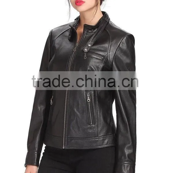 New Arrival American Style Custom Made Cow Leather Jacket Wholesale Price photo-3
