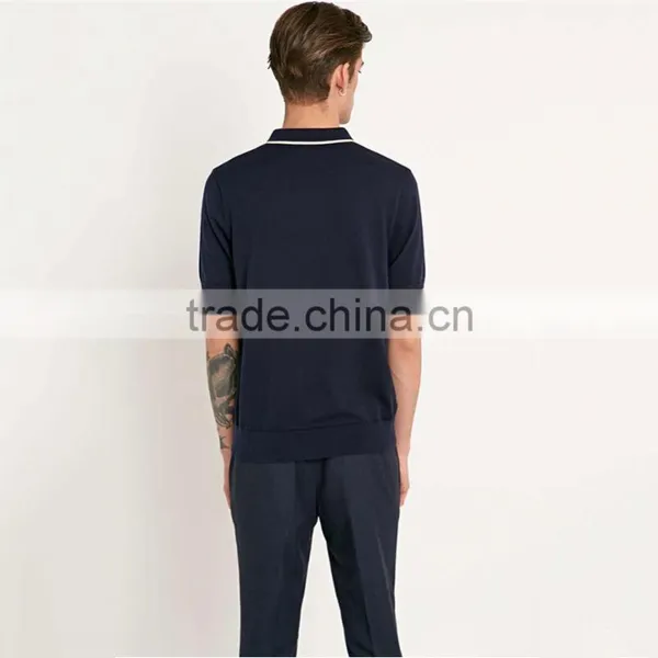 China Factory Trendy Cotton Pique Polo Shirt 100% Hemp Polo Shirt photo-3
