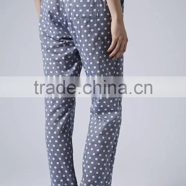 Dot All Over Printed Cotton Pyjamas Women photo-3