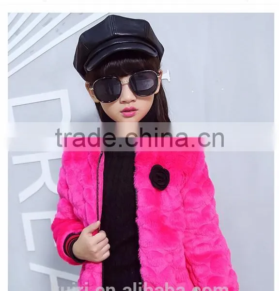 Jackets and Coats Thick Warm Faux Fur Coat Long Sleeve Kids Winter Jacket Girls Fur Coat photo-2