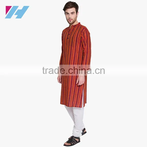 Men's Clothing Long Sleeve Knee Length Kurta Designs photo-2