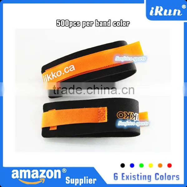 Racing Neoprene Hook and Look Leg Strap Waterproof-Green Neoprene Timing Chip Bands for Racing Athletes - Ebay/Amozn Supplier photo-5