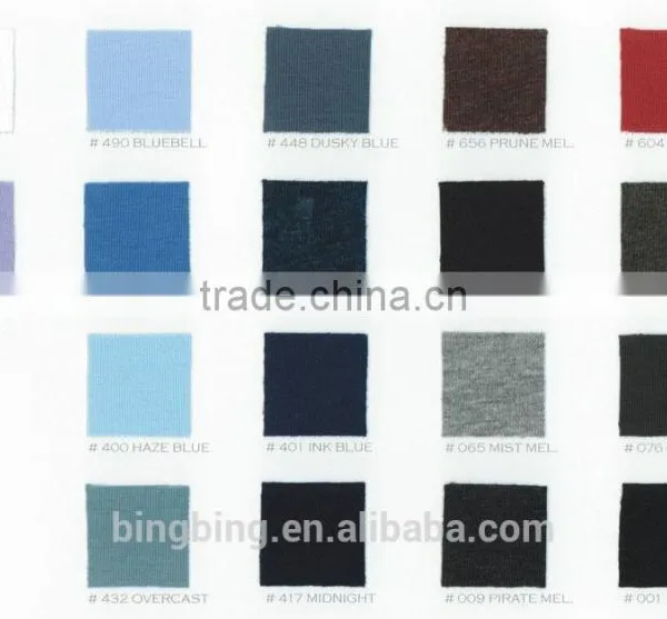 2014 100%Cotton Fabric t Shirt Wholesale China 18 Colors photo-3