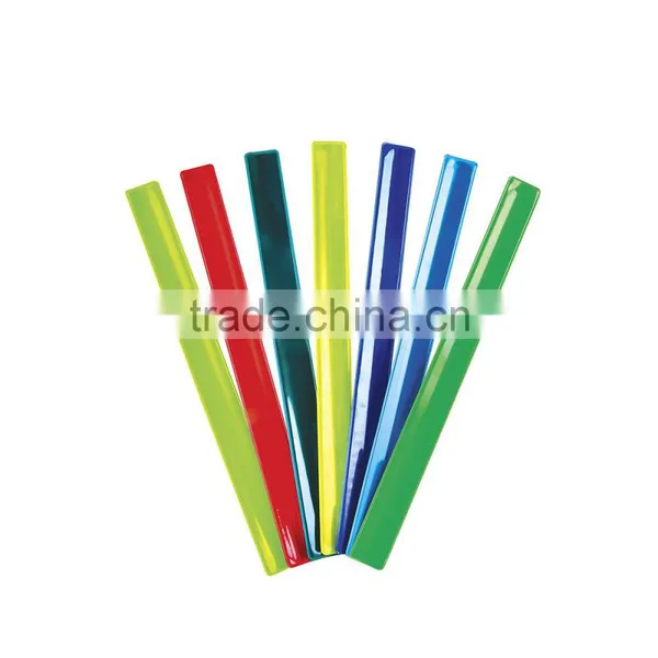 Custom Logo Printed Reflective Slap Wrap Slap Band Wristband photo-6