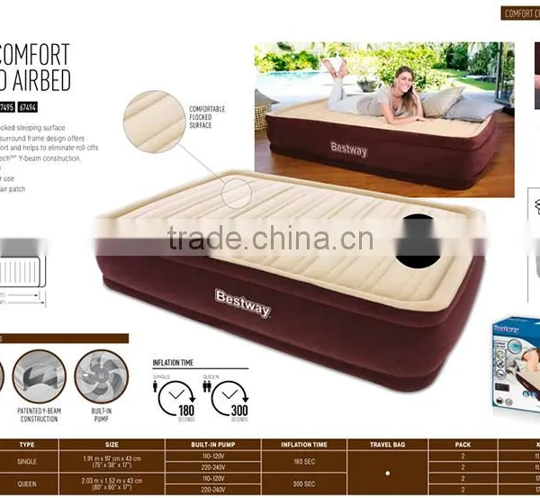 Bestway Single Double Flocking Mesh Airbed photo-5