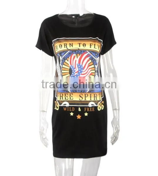 Summer Short Sleeve New Fashion Clothes Women Long t Shirt Design photo-2