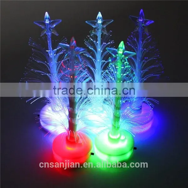 LED Light up Flashing Christmas Tree With Optical Fiber photo-2
