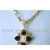 Fashion Alloy Czech Stone Necklace