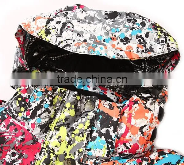 Women Windproof Colorful Winter Ski Jacket photo-3