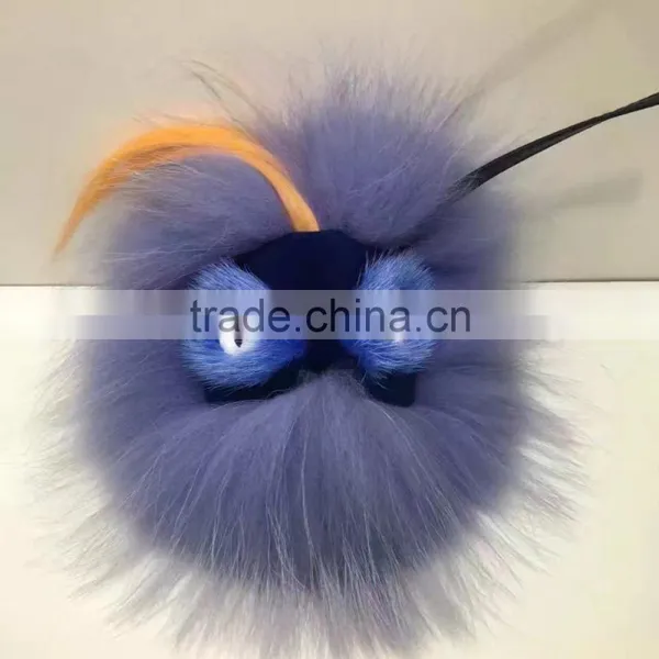 2017 Latest Nice Look Bird Shape Racccoon Fur Accessories for Women