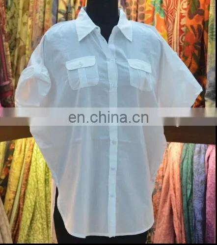 LADIES 100% COTTON SUMMER SHIRT