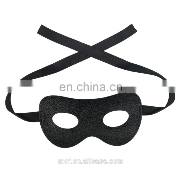 Masquerade Ball Sexy Women Faux Leather Eye Mask Wholesale Black Zorro Eye Mask for Party NCH-2477 photo-2