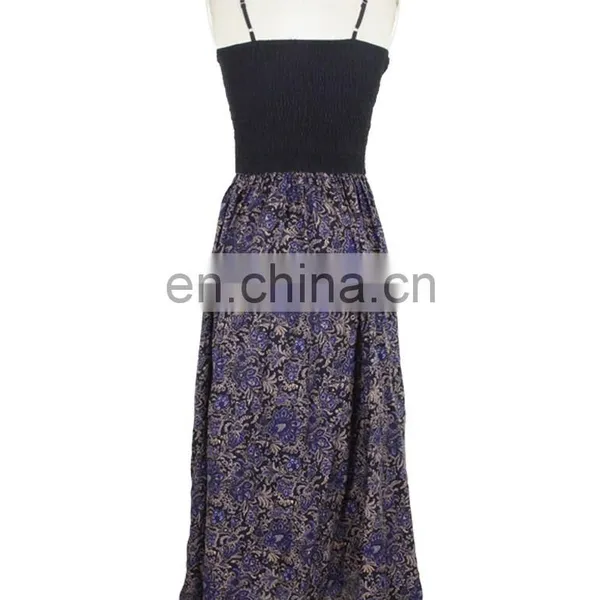 Jacquard Lace Spaghetti Strap Dress Lady Sexy Wear Evening Dress Party Wear photo-3