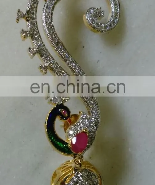 Cubic Zircon Pendant Necklace Exporter, Wedding Pendant Necklace Manufacturer photo-4