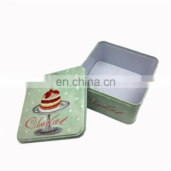 Low Price Square Small Size Biscuits Cookies Chocolates Cake Tin Box
