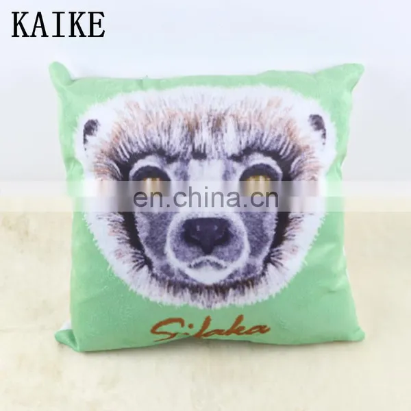 Custon Fashion Soft Printing Plush Dog Cushion Headboard Bed