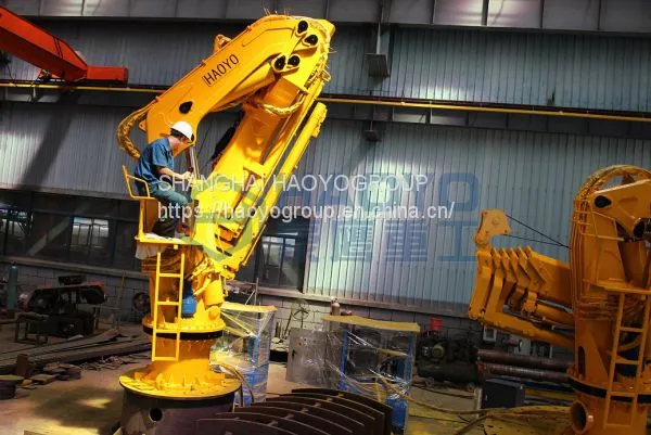 HAOYO Marine Crane Offshore Hydraulic Telescopic Arm Marine Cranes for Sale With BV CCS CE ABS Certification photo-5