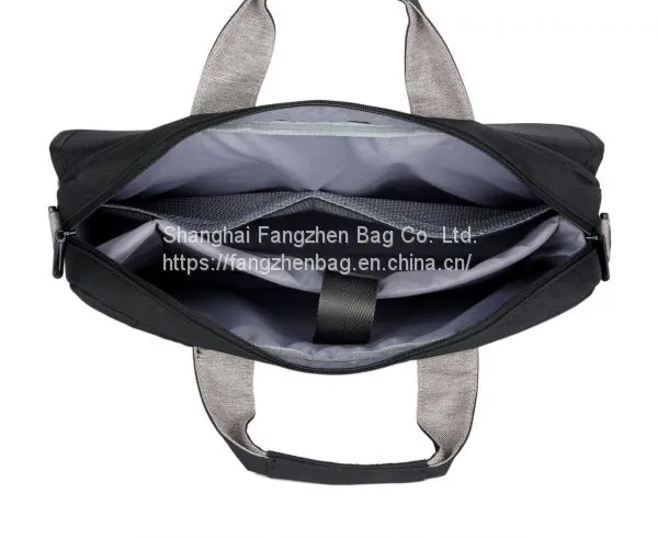 Double zipper laptop bag