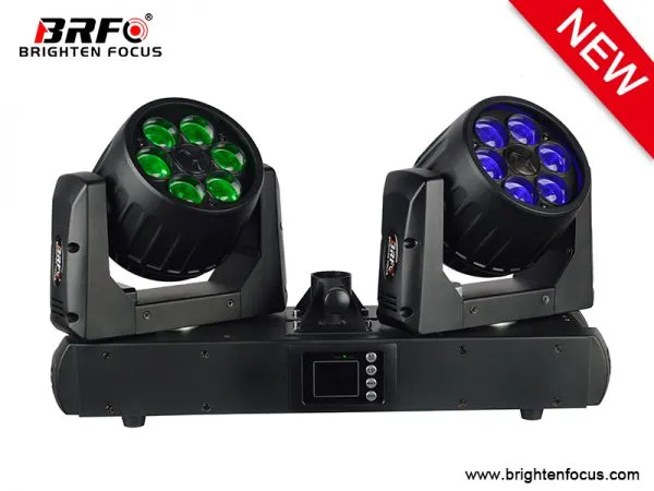 6X15W Wash Zoom Twins Музыкальные световые головы с движением