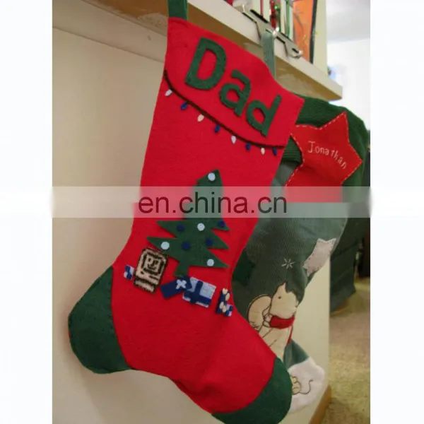 Christmas Felt Crafts Hanging Big Sock Decoration for Child photo-4