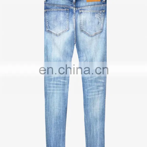 DiZNEW Destroyed Stretch Denim Jeans Rips Skinny Denim Man Jeans Pant Ripped Jeans photo-3