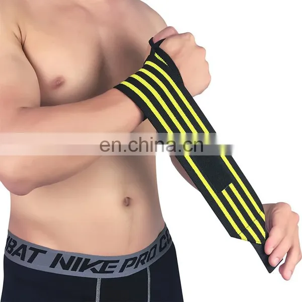 Hampool Cheap Heave Duty Weightlifting Fitness Support Protector Gym Wrist Wraps photo-7