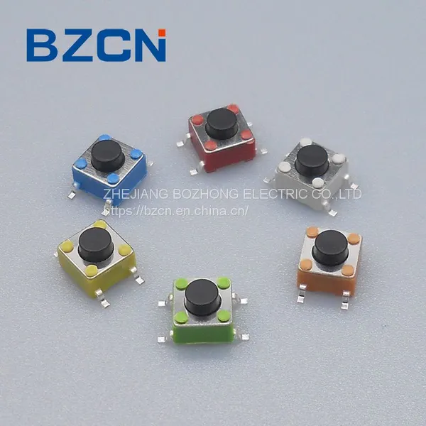 TS-D001 Factory Momentary 6*6 mm RoHS Reach Tact Switch 4 Pin DIP Type for Remote Control Push Button Tactile Switch