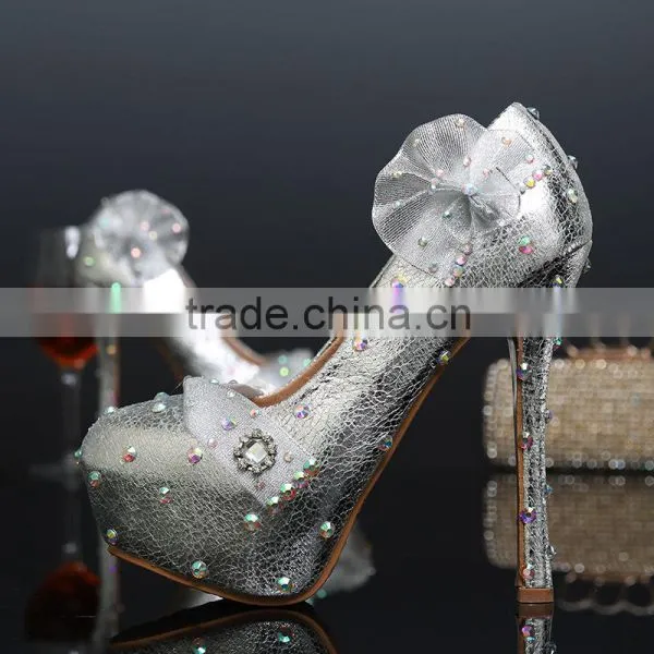 C71581A Hot Selling Wholesale Bridal Wedding Shoes Apparel Party Shoes photo-2