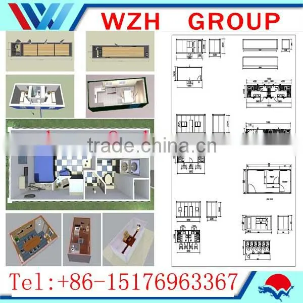 Prefab Container House and Bathroom Cabinet Basin Toilet Unit photo-6