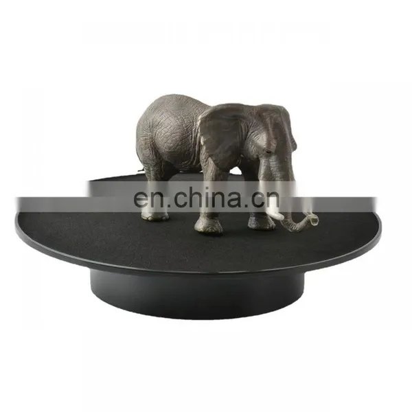 360 Degree Rotating Mirror/Velvet Top Battery/USB Spin Display Stand Table 25cm Motorized Turntable for Photography photo-5