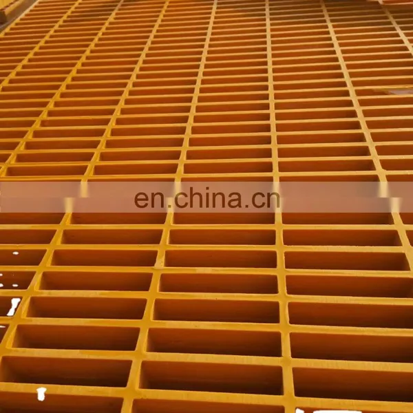 High Quality Fiberglass Floor Grating Plastic Walkway Grid Grating Panel photo-2